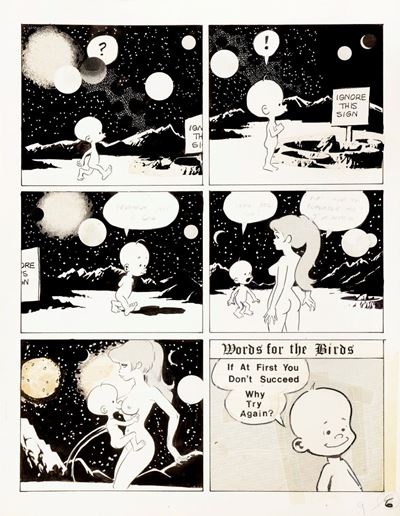 Lunar Tunes, matita, china, retino e collage su cartoncino