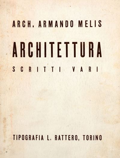 Architettura. Scritti Vari
