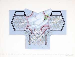 Progetto per la decorazione del soffitto della Villa dell'Ing. Astaldi in via Paisiello a Roma