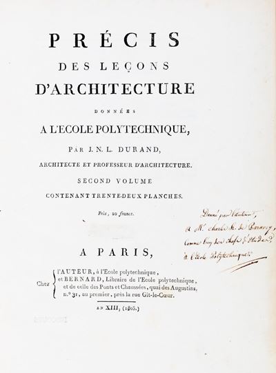 Précis Des Lecons D'architecture