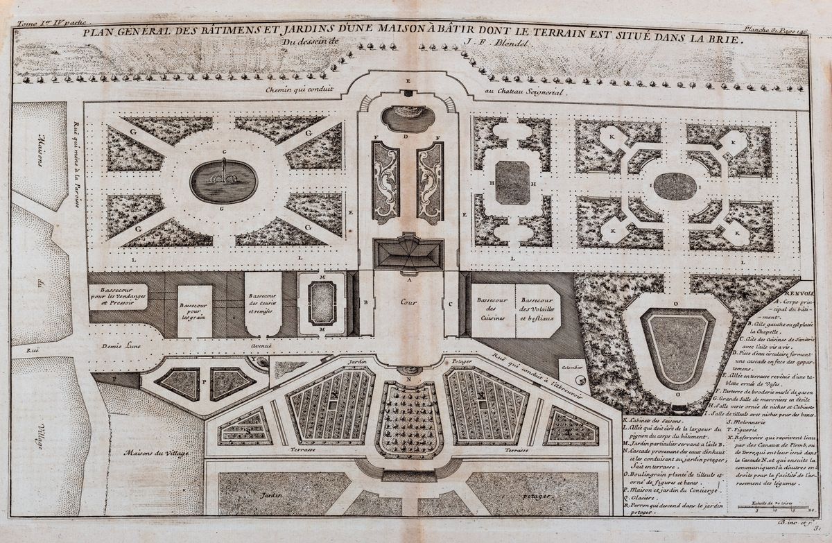 Jacques-françois Blondel - De la Distribution Des Maisons De Plaisance, Et De la Decoration Des E...