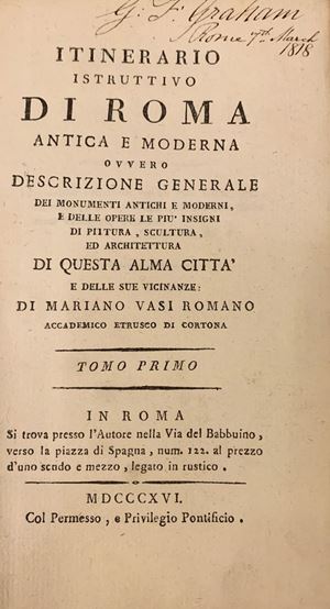 Itinerario istruttivo di Roma