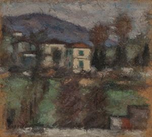 Soffici Ardengo - Veduta dell'Internee Camp (Terni)