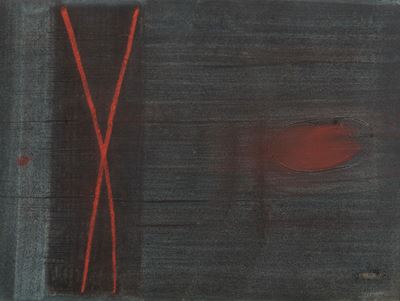 Senza titolo, tempera su carta, 1965