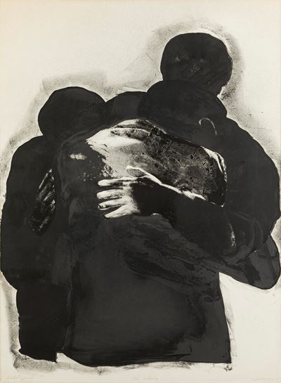 El Abrazo - serigrafia e litografia, prova dell’artista, 1969