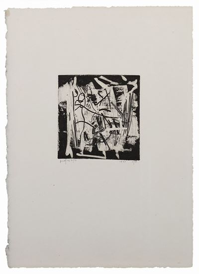 Studio per Rivolta, op. 20 - acquaforte acquatinta, es. 5/10, 1970/’71