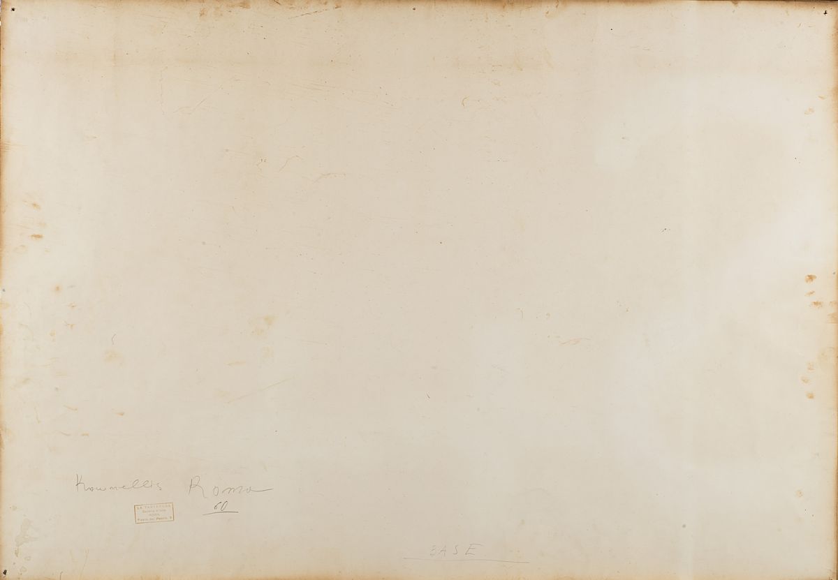 Jannis Kounellis - Senza titolo, tecnica mista su carta