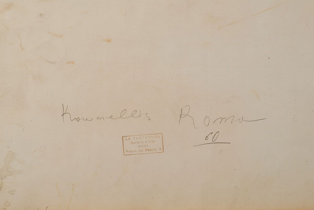 Jannis Kounellis - Senza titolo, tecnica mista su carta