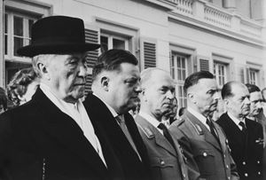 Konrad Adenauer and Franz Joseph Strauss