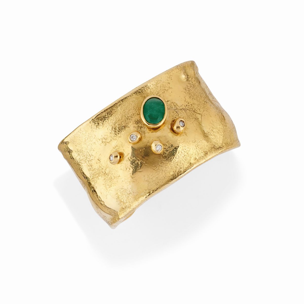 Misani - Demi-parure in oro giallo 18k con smeraldi e diamanti