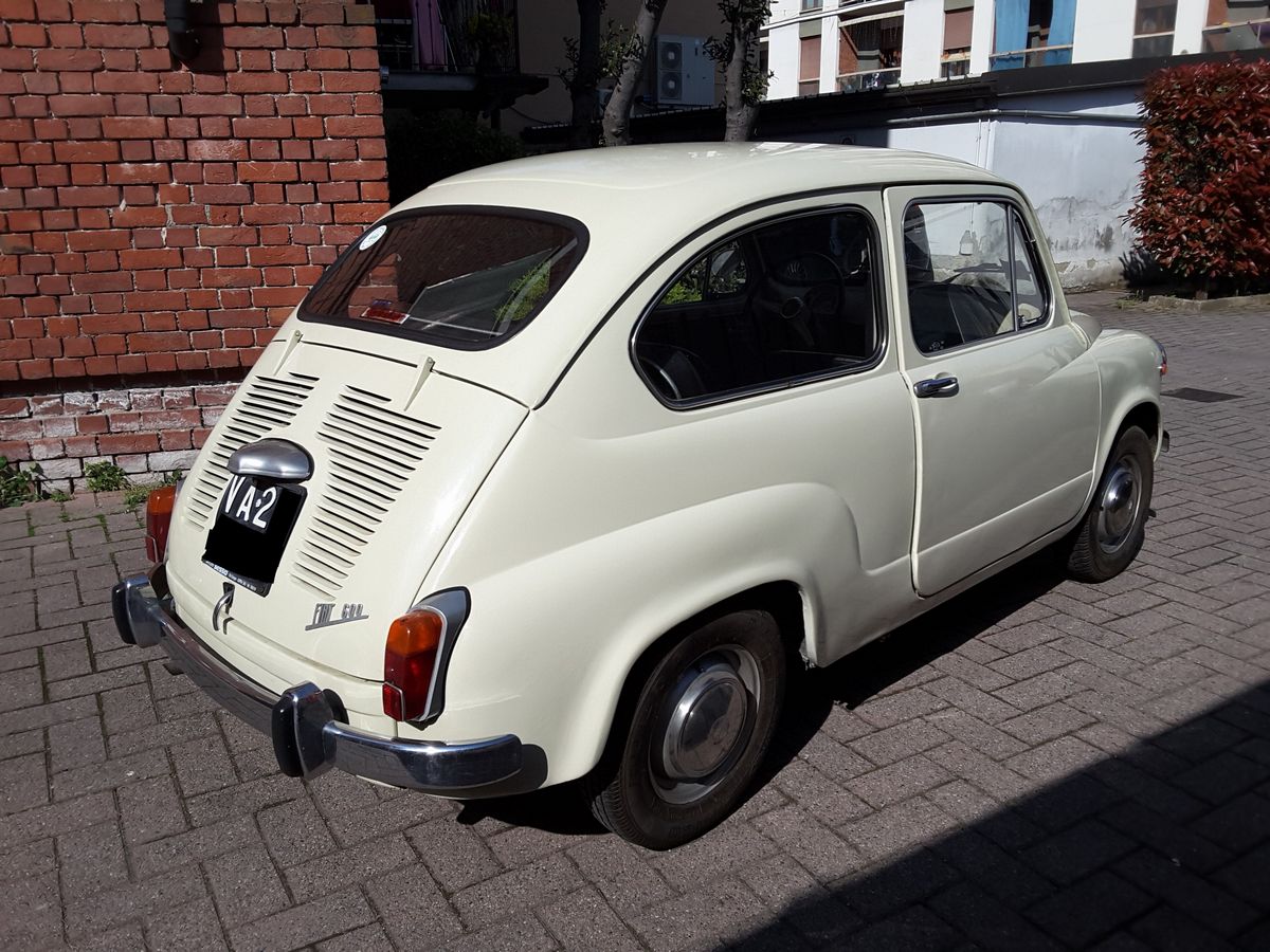 Fiat - 600 D, vettura d'epoca, 1969, motore n. 100D000