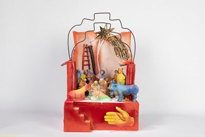 Teatrino Presepe Rosso