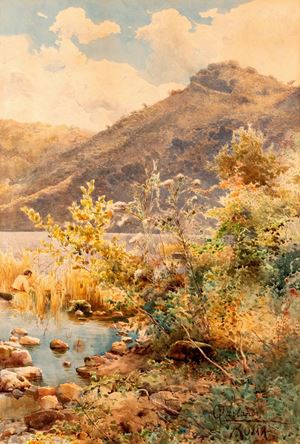 Pesca al lago di Albano