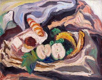 Natura Morta con Frutta e Dolci