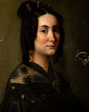 Portrait of a lady in black