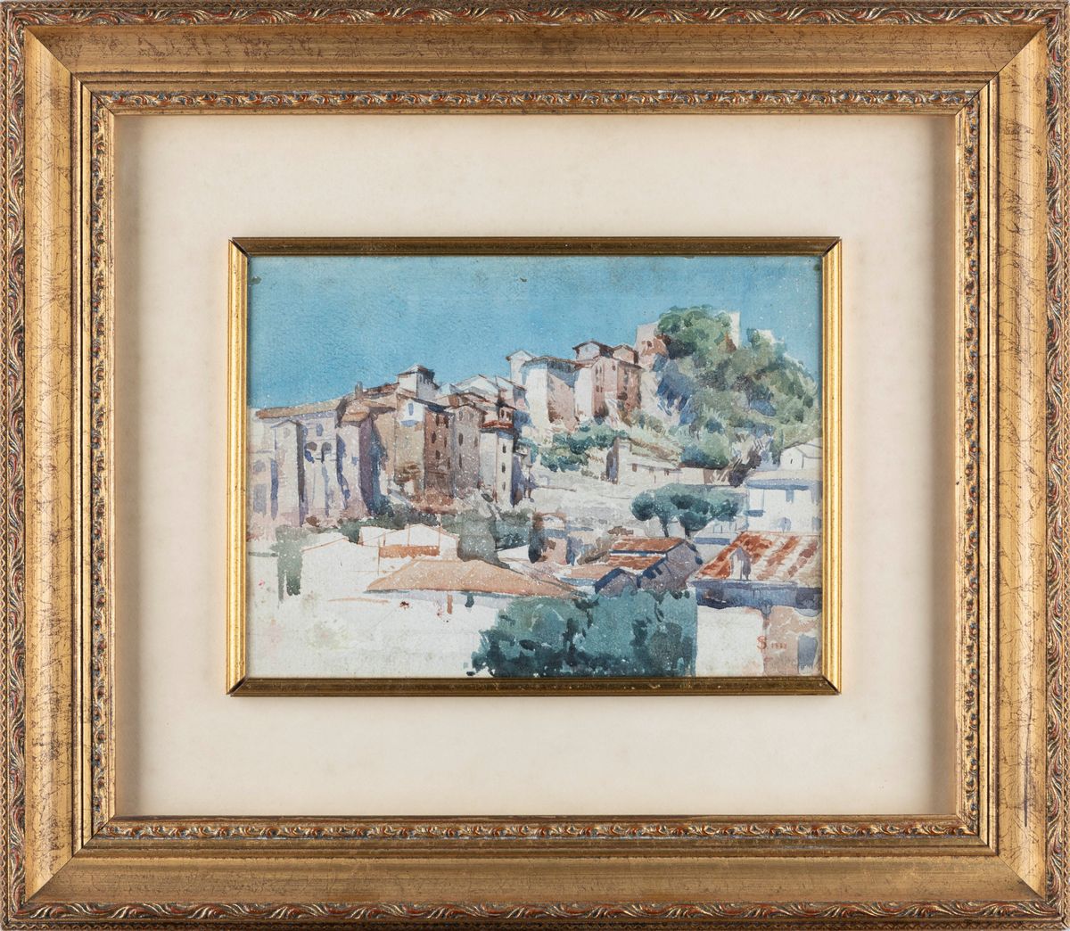 Attribuito a Telemaco Signorini (firenze 1835 - 1901) - Veduta di Città