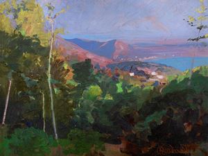 Veduta del lago di Albano