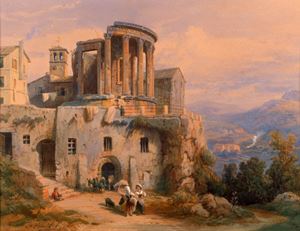 Tivoli, veduta del tempio della Sibilla