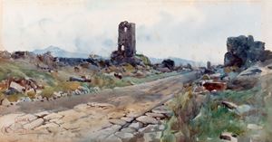 Roma, veduta dell'Appia antica