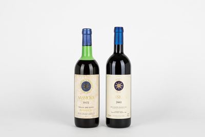 Sassicaia - 1972 e 2003, 2 bottiglie