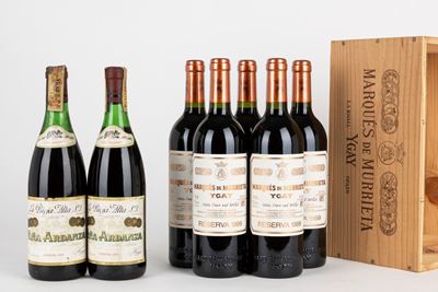 Marques de Murrieta Ygay Rioja Reserva 1999 e La Rioja Alta S.A. Vina Ardanza 1976, confezione or...