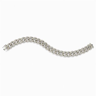 Bracciale in Oro Bianco 18k e Diamanti