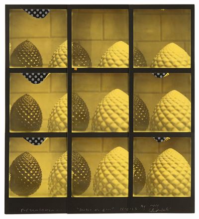 Pietrasanta...Studio n.4..., Nove polaroid montate a mosaico