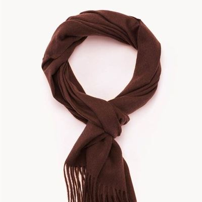 Sciarpa Aeternum in cashmere, prugna, 30x170 cm