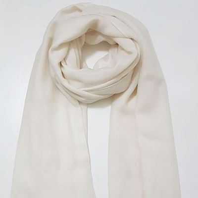Pashmina Alashan, Sciarpa in 100% Cashmere Bianco