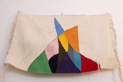 Arazzo, tessitura a mano in lana e cotone, 50x80 cm, 2021
