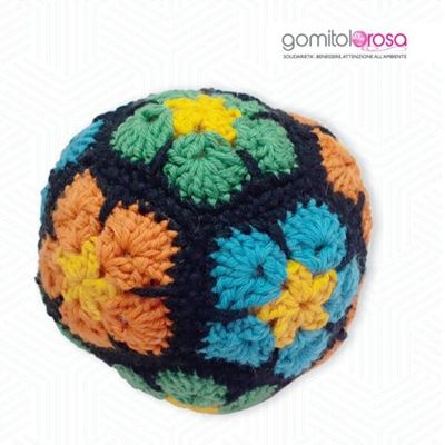 Oggetto decorativo, Palla morbida in filato Gomitolorosa