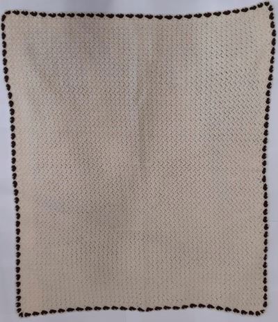 Coperta in lana vergine autoctona italiana, 110x120 cm