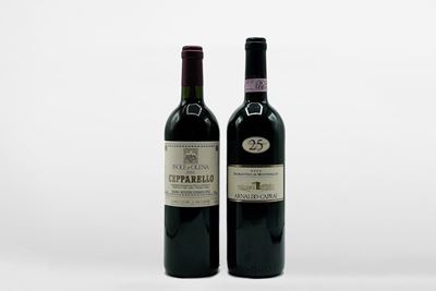 Isole e Olena Cepparello 2001 e Arnaldo Caprai Sagrantino di Montefalco 2000