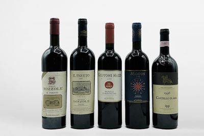 Selezione Toscana: Castello di Ama Chianti Classico 1996, Tenuta di Nozzole il Pareto 1989 e 1997...