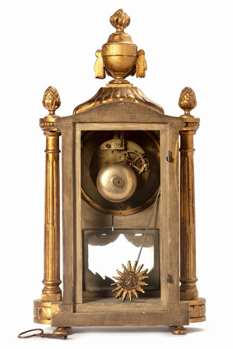 Pendola in Legno Dorato, Francia Secolo XIX