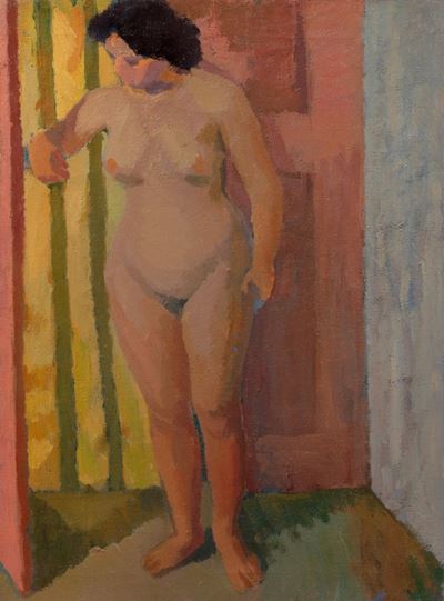 Nudo femminile, olio su tela