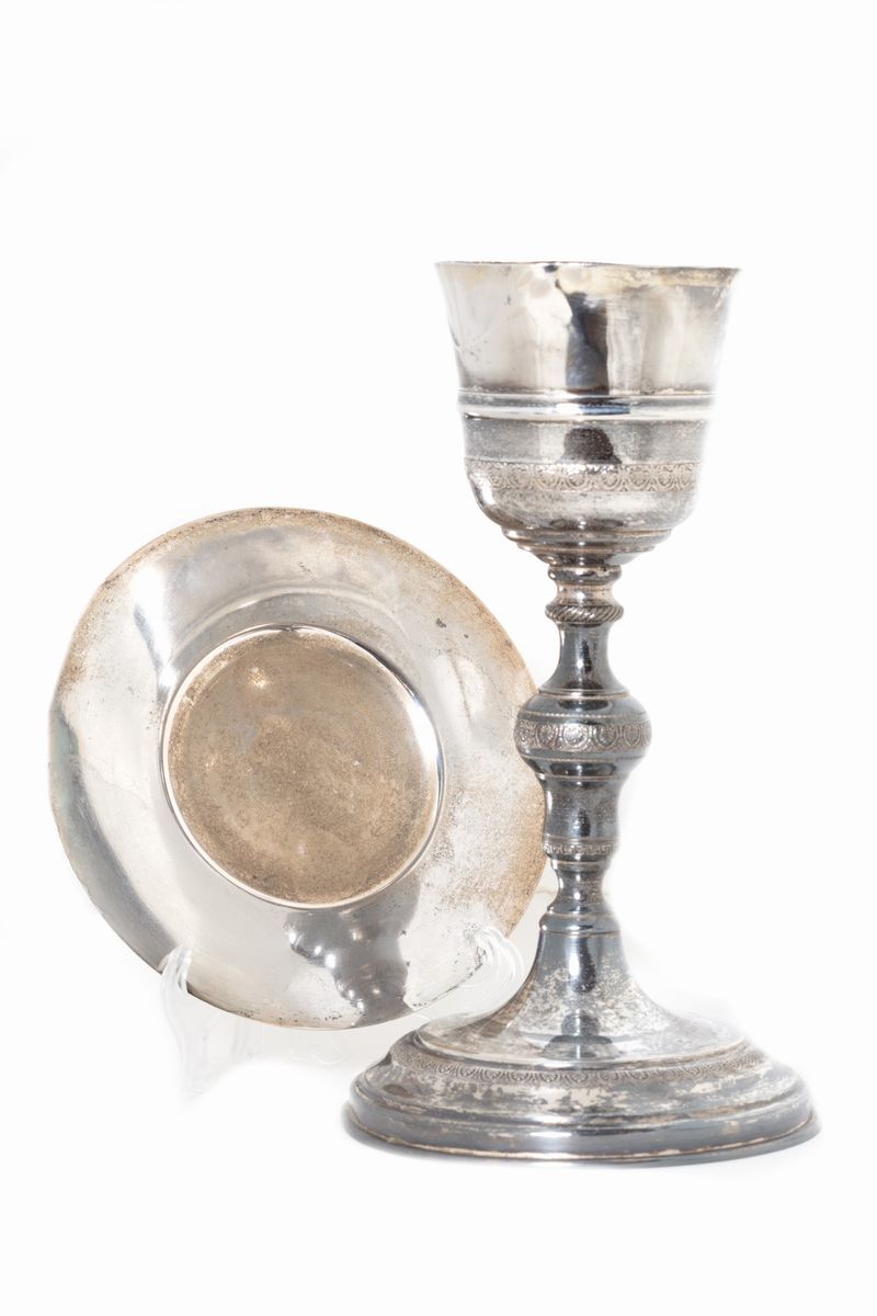 Calice Eucaristico in Argento, Fine Secolo XIX - Inizi Secolo XX