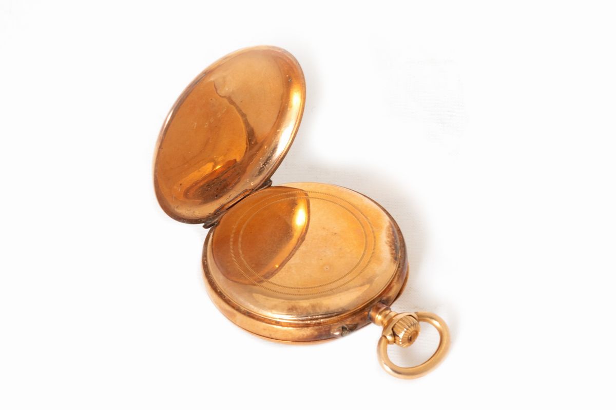 Orologio da Tasca in Oro, con Catena, Fine Secolo XIX
