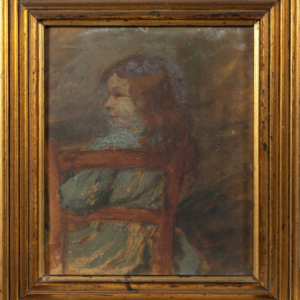 Guido Trentini - Bambina Seduta di Spalle