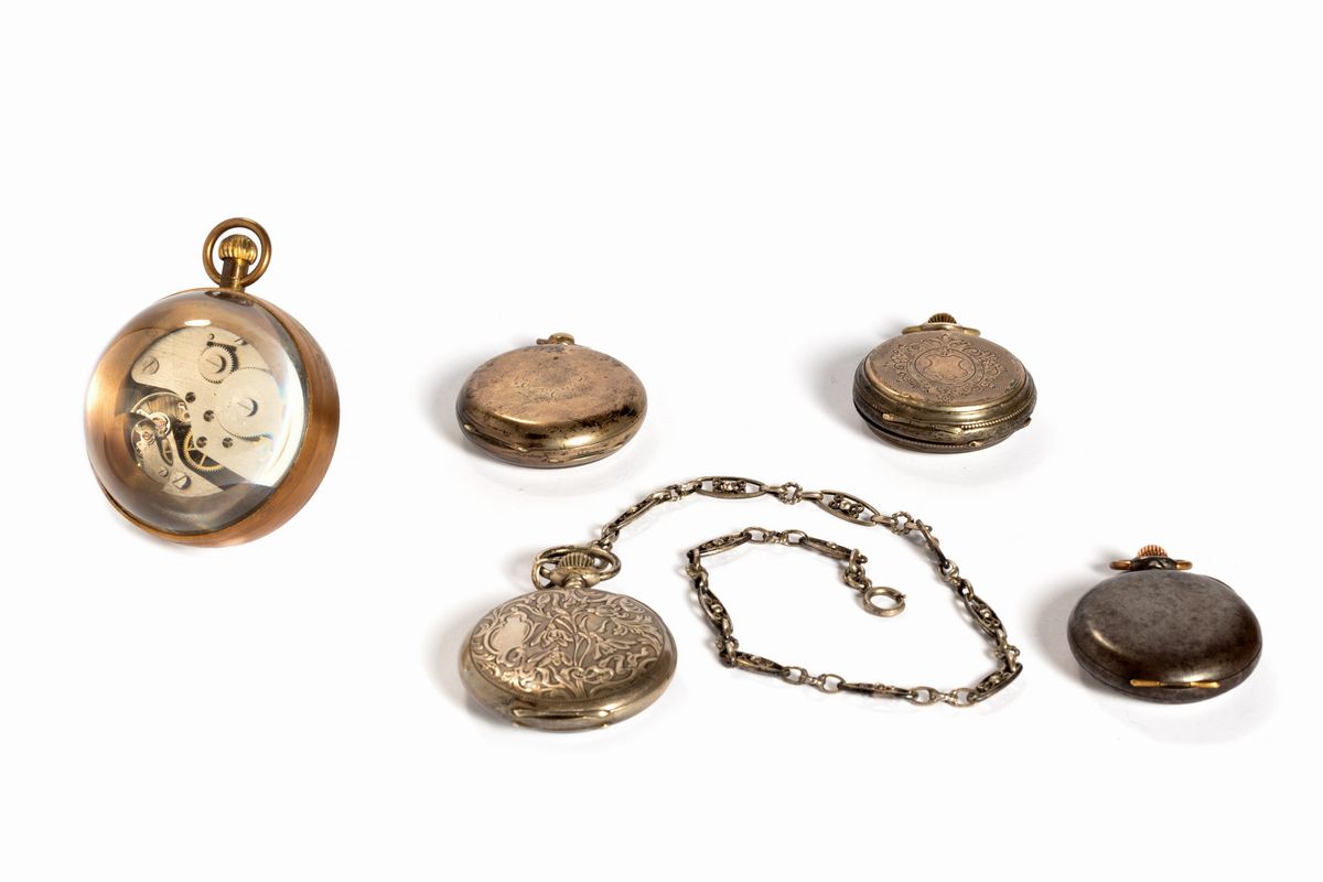 Lotto Composto da Cinque Orologi da Tasca, Secolo XIX