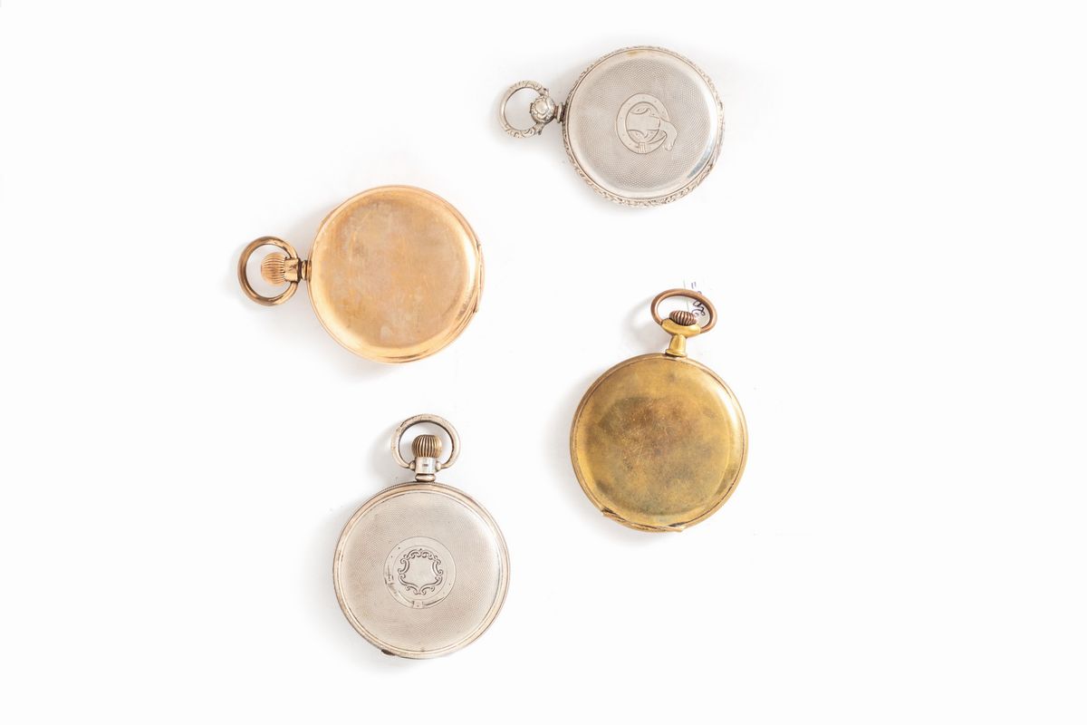 Lotto Composto da Quattro Orologi da Tasca, Secolo XIX