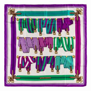 Sangles silk twill scarf