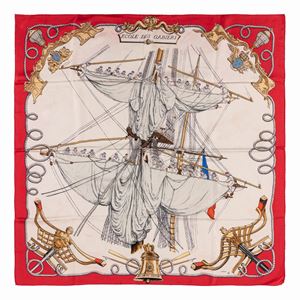 Ecole des gabiers silk twill scarf