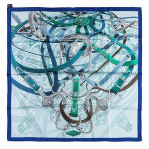 Cavalcadour voltigeur silk twill scarf