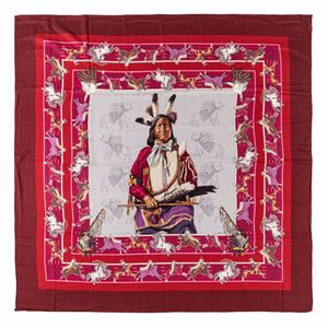 Pani La Shar Pawnee silk and cachemire scarf