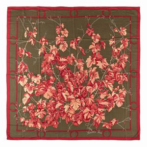 Pampres silk and cachemire scarf