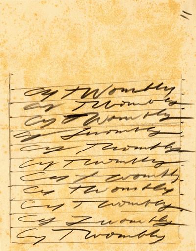 Undici firme - Grafite su carta applicata su cartoncino