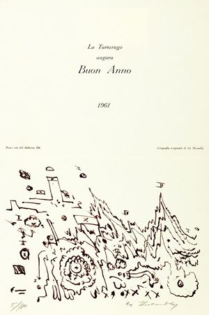 Biglietto di auguri - Galleria La Tartaruga, Roma