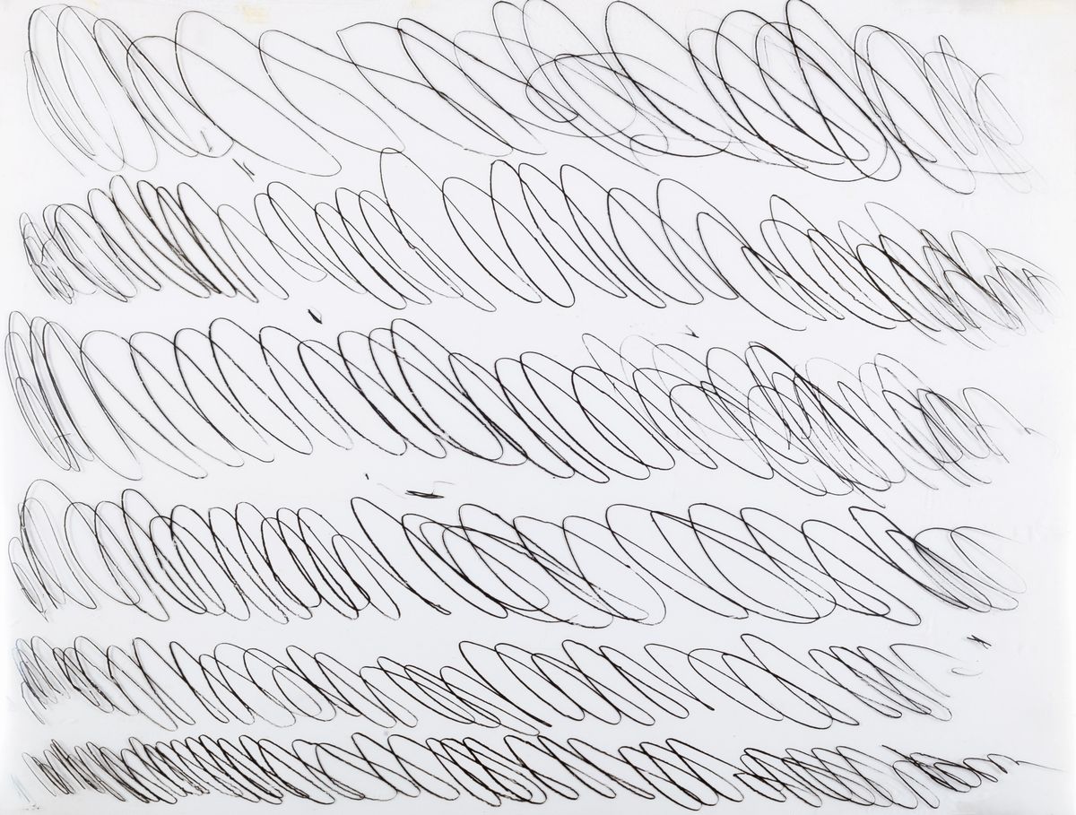 Cy Twombly - Negativo del manifesto per la Galleria La Tartaruga, Roma, stampa su acetato, 1968
