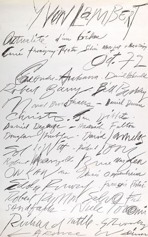 Yvon Lambert, Actualité d'un bilan